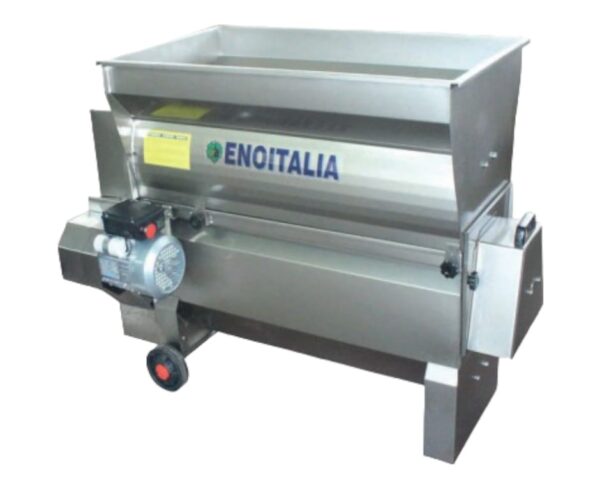 Despalilladora Enoitalia, Modelo Jolly 50. Acero Inox, con bomba Semi centrifuga.